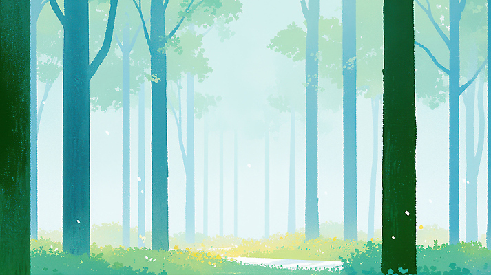 JPG 나무 꽃 일러스트 자연 하늘 생명 아침 풍경 여름 평화 산책로 안개 차가움 숲속 숲 신비 땅 부드러움 조용 국내일러스트 AI일러스트 AI콘텐츠 주간 식물 계절 길 컨셉 날씨 감각 생태계 파일형식