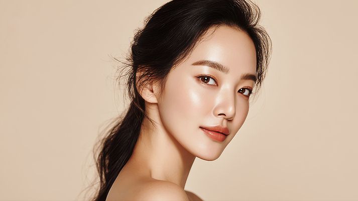 JPG 편집이미지 여자 포즈 백그라운드 자연 표정 건강 미소 화장 뷰티 카메라 우아함 피부 피부관리 베이지색 뷰티풀 의료성형뷰티 스타일 편집실사 AI인물포토 AI콘텐츠 컬러 컨셉 사람 신체부위 전자제품 CG 생태계 파일형식 AI포토