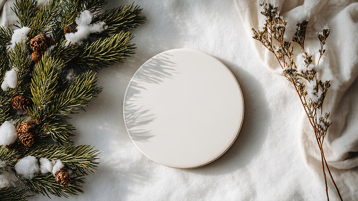 JPG 자연요소 식물 편집이미지 크리스마스 겨울 자연 따뜻함 장식 평화 매트 원형 오브젝트 장면 솔잎 패브릭 미니멀 편집실사 AI포토 AI콘텐츠 도형 계절 기념일 컨셉 잎 직물 CG 생태계 파일형식