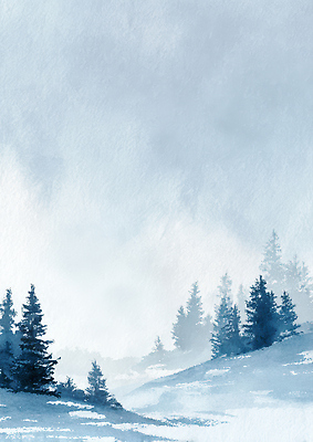 JPG 나무 물결 예술 겨울 일러스트 자연 하늘 아침 수채화 산 미술 풍경 파란색 고요 안개 숲 언덕 색감 차분 국내일러스트 AI일러스트 AI콘텐츠 주간 식물 계절 컬러 컨셉 날씨 문화예술 생태계 파일형식