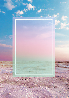 JPG 편집이미지 물결 바다 컬러 자연 하늘 프레임 풍경 해변 반사 평화 고요 일몰 변화 그라데이션 파스텔톤 수평선 이미지편집 AI컴퓨터그래픽 AI콘텐츠 컨셉 노을 생태계 파일형식