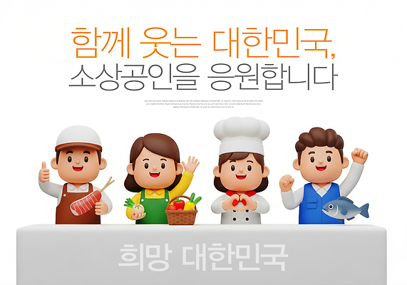 JPG 편집이미지 직업 행복 문화 음식 비즈니스 응원 협력 한국 미소 여러명 요리사 커뮤니티 지원 소상공인 이미지편집 AI컴퓨터그래픽 AI콘텐츠 감정 아시아 다수 표정 사람 경제 상인 파일형식