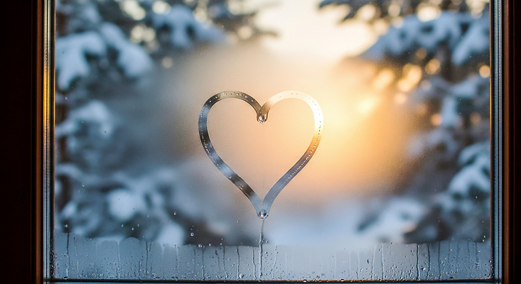 JPG 나무 편집이미지 겨울 창문 자연 아침 따뜻함 사랑 풍경 빛 태양 하트 소중 성에 순간 편집실사 AI포토 AI콘텐츠 주간 자연요소 모양 식물 계절 감정 컨셉 CG 생태계 파일형식