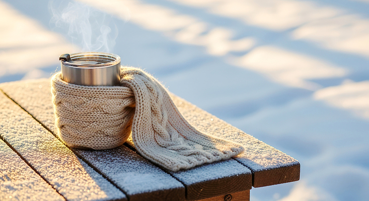 JPG 편집이미지 겨울 자연 탁자 아침 따뜻함 야외 컵 설원 니트 상쾌 장면 소매 따뜻한음료 겨울풍경 편집실사 AI포토 AI콘텐츠 주간 식기 계절 감정 음료 가구 상의 눈_날씨 풍경 CG 생태계 파일형식