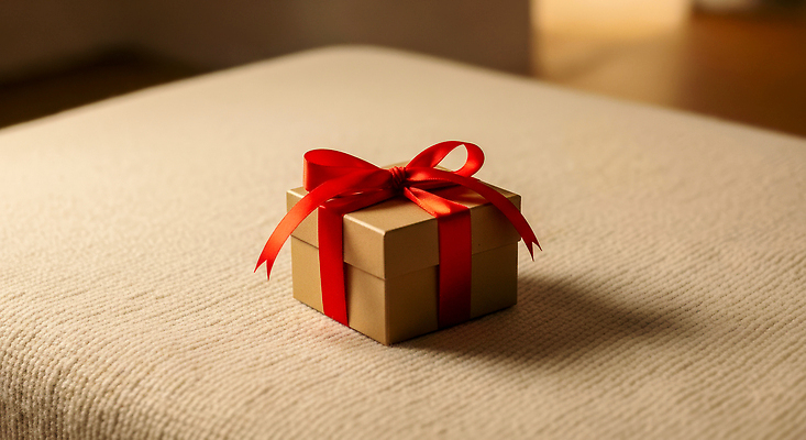 JPG 편집이미지 기념일 리본 크리스마스 포장 선물 이벤트 장식 상자 기쁨 방 축하 기다림 편안함 소중 특별함 편집실사 AI포토 AI콘텐츠 감정 컨셉 모션 감각 CG 파일형식