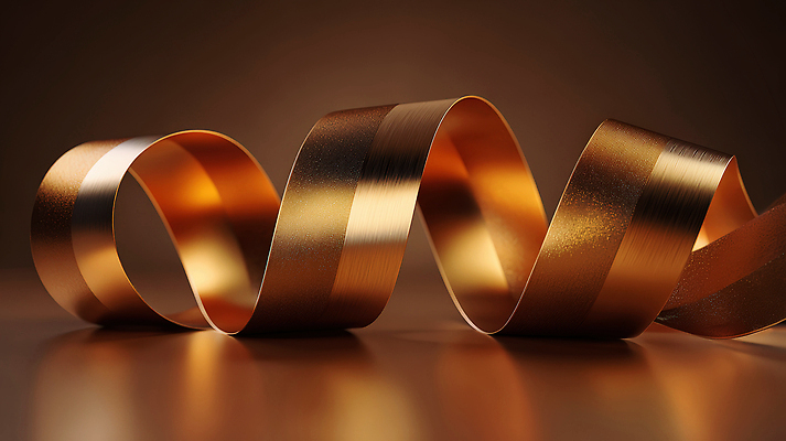 JPG 편집이미지 디자인 리본 예술 백그라운드 패턴 곡선 조명 나선형 선물 장식 갈색 금색 질감 이미지편집 AI컴퓨터그래픽 AI콘텐츠 선 컬러 무늬 파일형식