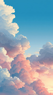 JPG 구름 편집이미지 예술 분홍색 컬러 자연 하늘 날씨 풍경 파란색 평화 일출 일몰 기상 이미지편집 AI컴퓨터그래픽 AI콘텐츠 자연요소 컨셉 모션 노을 생태계 파일형식