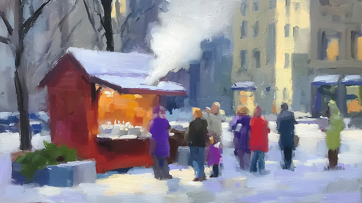 JPG 겨울 일러스트 가족 거리 대화 여러명 빨간색 친구 축제 흰색 도시 연기 냄비 통로 노점 국내일러스트 AI일러스트 AI콘텐츠 계절 컬러 다수 관계 말하기 사람 상점 솥 파일형식