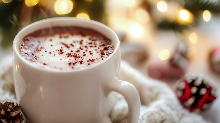 JPG 편집이미지 행복 음료 크리스마스장식 크리스마스 겨울 탁자 장식 초콜릿 거품 향기 코코아 따뜻한음료 카페모카 겨울풍경 편집실사 AI포토 AI콘텐츠 계절 기념일 감정 커피 가구 디저트 풍경 CG 냄새 파일형식