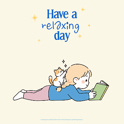 행복 여유 일러스트 가족 모션 놀이 휴식 바닥 주택 소녀 일상 책 반려동물 독서 평화 귀여움 고양이 편안함 읽기 일과 오후 국내일러스트 AI파일 동물 여자 감정 어린이 컨셉 포유류 관계 건물 라이프 감각 파일형식 벡터