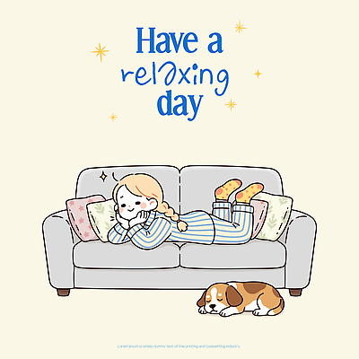 감정 일러스트 휴식 실내 소녀 일상 친구 스마트폰 소파 귀여움 줄무늬 방 강아지 포근함 편안함 즐거움 오브젝트 그림 국내일러스트 AI파일 여자 어린이 컨셉 무늬 의자 관계 내부 라이프 핸드폰 스마트기기 반려동물 감각 개 파일형식 벡터