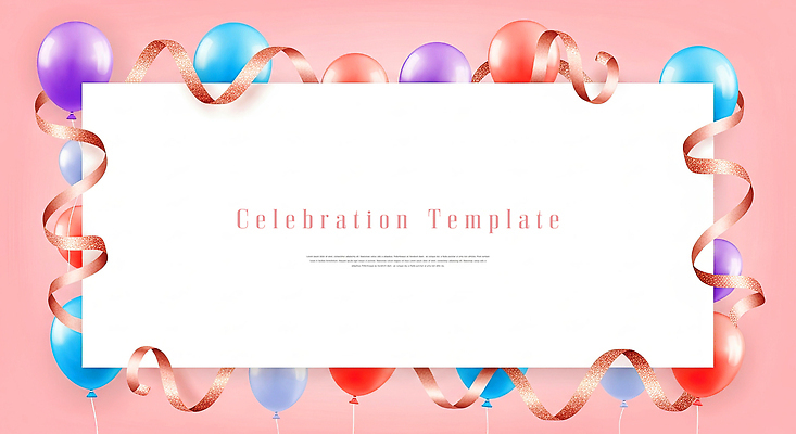 JPG 디자인 기념일 리본 컬러 백그라운드 일러스트 이벤트 장식 파티 기쁨 축하 생일 화려 분위기 풍선 파스텔 국내일러스트 AI일러스트 AI콘텐츠 감정 컨셉 학용품 파일형식