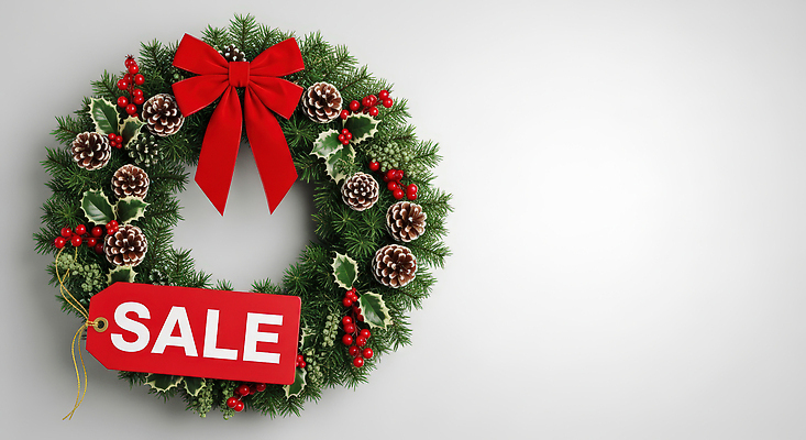 JPG 편집이미지 계절 크리스마스장식 크리스마스 이벤트 장식 세일 상점 화환 분위기 솔잎 마케팅 이미지편집 AI컴퓨터그래픽 AI콘텐츠 기념일 꽃 컨셉 잎 파일형식