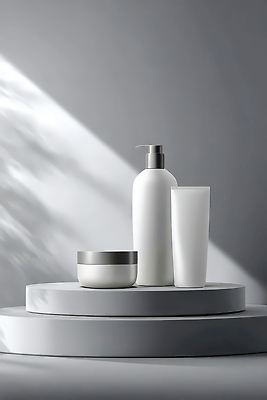 JPG 편집이미지 디자인 스튜디오 조명 뷰티 촬영 화장품 회색 상품 모던 패키지 스킨케어 편집실사 AI컴퓨터그래픽 AI콘텐츠 컬러 CG 파일형식