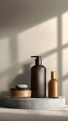 JPG 편집이미지 디자인 컬러 장식 위생용품 뷰티 화장품 공간 욕실 크기 배열 모던 소재 조화 편집실사 AI컴퓨터그래픽 AI콘텐츠 생활용품 CG 파일형식