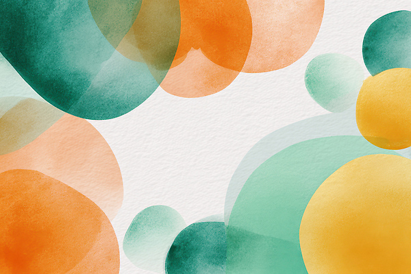 JPG 디자인 예술 컬러 백그라운드 패턴 일러스트 추상 수채화 장식 인테리어 유행 표현 원형 감각 모던 부드러움 조화 색감 국내일러스트 AI일러스트 AI콘텐츠 도형 무늬 파일형식