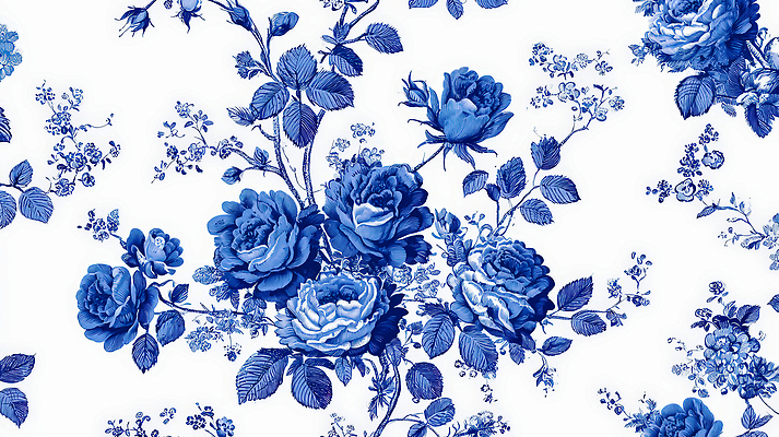 JPG 식물 문양 디자인 꽃 예술 컬러 백그라운드 패턴 일러스트 자연 벽지 장식 파란색 인테리어 장미 우아함 스타일 세련 국내일러스트 컨셉 무늬 생태계 파일형식