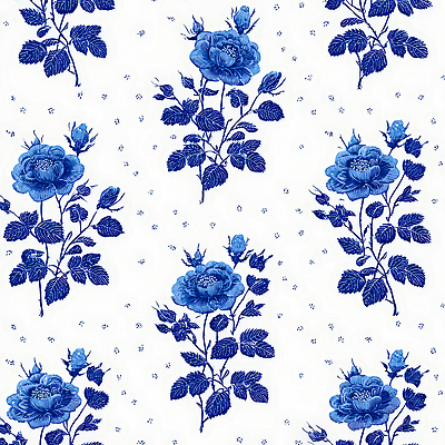 JPG 식물 디자인 꽃잎 꽃 예술 잎 패턴 일러스트 자연 미술 장식 파란색 인테리어 장미 오브젝트 흰배경 패브릭 국내일러스트 컬러 백그라운드 무늬 문화예술 흰색 직물 생태계 파일형식