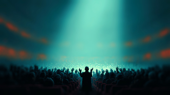 JPG 감정 음악 일러스트 조명 이벤트 축제 소리 콘서트 공연 감상 기쁨 무대 체험 분위기 군중 즐거움 열정 라이브 아티스트 국내일러스트 직업 컨셉 문화예술 사람 파일형식