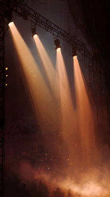 JPG 예술 일러스트 조명 빛 어둠 소리 공연 장비 무대 오픈 화려 분위기 군중 공연장 준비 색감 국내일러스트 AI일러스트 AI콘텐츠 컨셉 사람 이벤트 극장 파일형식