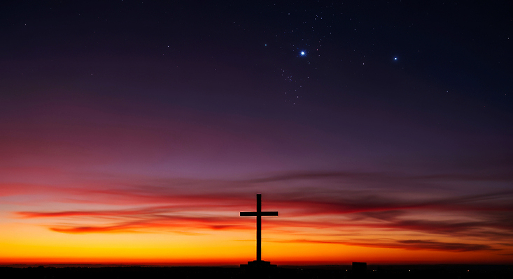 JPG 편집이미지 실루엣 별 기독교 종교 십자가 자연 하늘 평화 노을 일몰 저녁 감성 경관 편집실사 AI포토 AI콘텐츠 자연요소 컨셉 촬영기법 풍경 야간 CG 생태계 파일형식