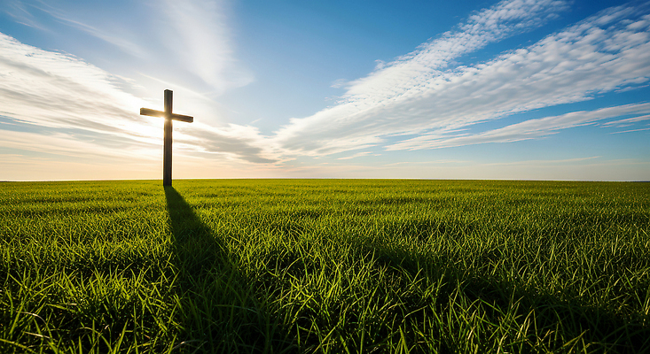 JPG 편집이미지 종교 십자가 자연 하늘 풍경 초원 햇빛 평화 일출 일몰 조용 신성 편집실사 AI포토 AI콘텐츠 컨셉 태양 노을 CG 생태계 파일형식