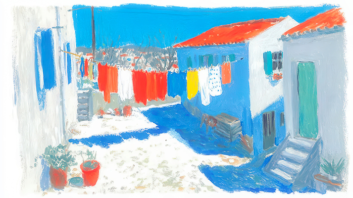 JPG 유럽 화분 창 일러스트 자연 하늘 바람 거리 풍경 일상 생활 여름 햇빛 평화 정원 빨래 유럽여행 빨래널기 색감 스텝 국내일러스트 AI일러스트 AI콘텐츠 자연요소 계절 나라 무기 해외여행 컨셉 가사 날씨 라이프 태양 생태계 파일형식