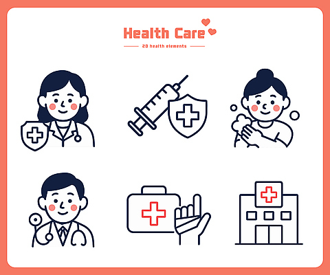 일러스트 의학 의료기기 건강 병원 관리 주사기 치료 진료 환자 의사 전문직 예방 보호자 증상 혈압 국내일러스트 AI파일 직업 의료진 파일형식 벡터