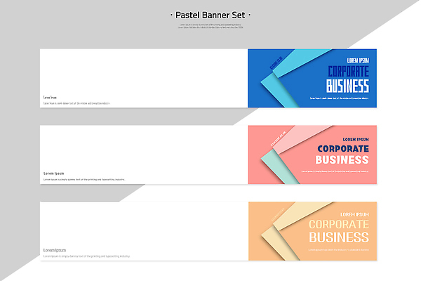 템플릿 디자인 배너 배너템플릿 컬러 회사 비즈니스 그래픽 세트 깨끗함 알림 모던 기회 파스텔 온라인 마케팅 소프트웨어 AI파일 컨셉 학용품 파일형식 벡터