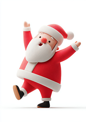 JPG 편집이미지 캐릭터 크리스마스 겨울 선물 장식 산타클로스 귀여움 축제 기쁨 축하 춤 휴일 즐거움 빨간옷 편집3D AI컴퓨터그래픽 AI콘텐츠 옷 계절 기념일 감정 컨셉 문화예술 3D 파일형식