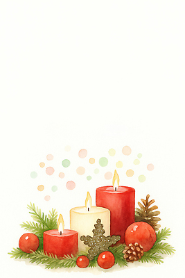 JPG 기념일 컬러 크리스마스 겨울 일러스트 촛불 자연 주택 따뜻함 장식 빨간색 빛 크리스마스트리 축제 흰색 소나무 원형 분위기 대칭 국내일러스트 AI일러스트 AI콘텐츠 도형 나무 계절 컨셉 초 이벤트 건물 생태계 파일형식