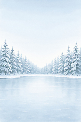 JPG 나무 호수 겨울 일러스트 자연 풍경 평화 얼음 고요 눈 물가 눈송이 차가움 숲속 숲 수목 차분 국내일러스트 AI일러스트 AI콘텐츠 자연요소 식물 계절 컨셉 날씨 눈_날씨 생태계 파일형식