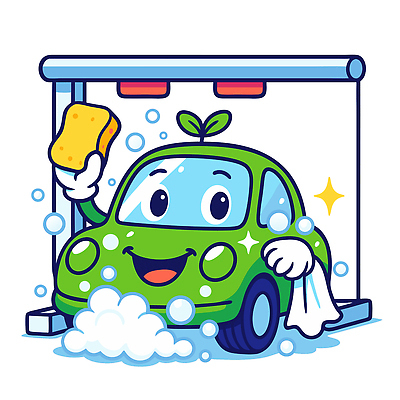 일러스트 자동차 거품 물방울 작업 세척 청소 샴푸 세차 스펀지 세차장 손세차 일러캐릭터 AI파일 캐릭터 육상교통 3 위생용품 파일형식 벡터