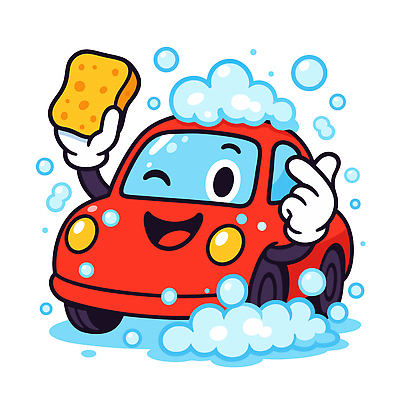 캐릭터 디자인 행복 일러스트 모션 자동차 웃음 빨간색 물 거품 물방울 세척 청소 즐거움 세차 스펀지 일러캐릭터 AI파일 자연요소 감정 육상교통 컬러 표정 3 파일형식 벡터