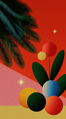 JPG 모양 식물 디자인 예술 컬러 백그라운드 크리스마스 패턴 일러스트 추상 그래픽 장식 빨간색 초록색 원형 작품 조화 창의력 창작 국내일러스트 AI일러스트 AI콘텐츠 도형 기념일 무늬 미술 파일형식