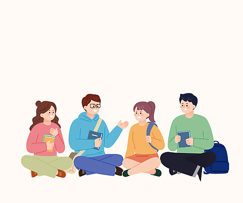 학생 공원 대학생 일러스트 모션 대학생라이프 휴식 이야기 대화 앉기 책 여름 친구 학습 캠퍼스라이프 공책 시간 그룹 즐거움 소통 친목 국내일러스트 AI파일 라이프스타일 계절 공공시설 교육 감정 컨셉 관계 문구용품 말하기 파일형식 벡터