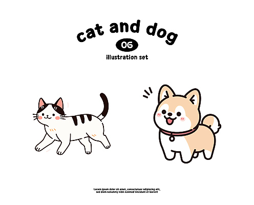 동물 캐릭터 행복 일러스트 모션 자연 놀이 사람 잔디 친구 반려동물 귀여움 고양이 산책 강아지 놀이터 묘사 즐거움 애완 국내일러스트 AI파일 식물 감정 컨셉 포유류 관계 휴식 개 생태계 파일형식 벡터