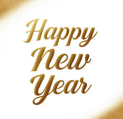JPG 편집이미지 문자 디자인 백그라운드 캘리그라피 새해 이벤트 타이포그라피 장식 반짝임 기쁨 금색 흰색 축하 인사 해피뉴이어 이미지편집 AI컴퓨터그래픽 AI콘텐츠 감정 컬러 컨셉 모션 새해인사 예절 파일형식