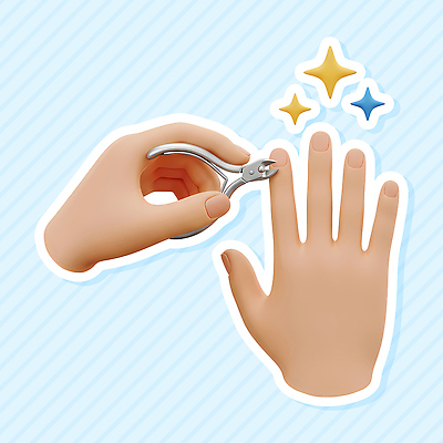 PSD 편집이미지 손 손가락 모션 기술 관리 뷰티 시간 위생 손톱 정리 손톱깎이 손톱다듬기 손관리 편집3D 신체부위 3D 미용용품 미용 파일형식