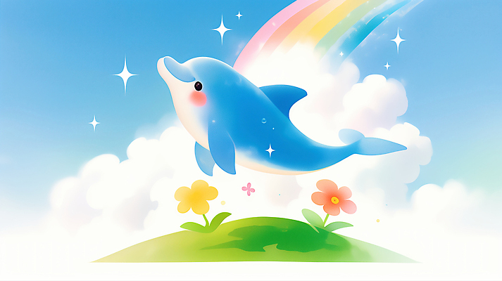 JPG 동물 꽃 행복 감정 어린이 바다 컬러 무지개 일러스트 상상 자연 놀이 하늘 밝음 수면 언덕 즐거움 돌고래 그림 환상 국내일러스트 자연요소 식물 컨셉 포유류 사람 물 수중동물 생태계 파일형식