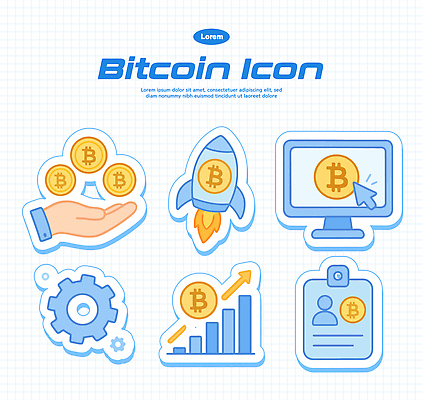 아이콘 손 돈 비즈니스 그래프 그래픽 컴퓨터 디지털 스크린 동전 로켓 투자 상승 기어 가상화폐 2D아이콘 AI파일 컨셉 신체부위 전자제품 재산 파일형식 벡터