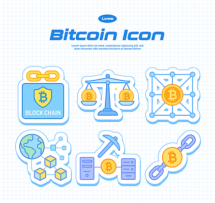 아이콘 기술 그래픽 금융 디지털 자료 거래 네트워크 재산 보안 시스템 혁명 가상화폐 블록체인 2D아이콘 AI파일 컨셉 돈 안전 경제 파일형식 벡터 4차산업