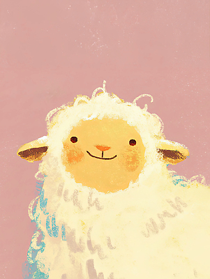 JPG 동물 캐릭터 행복 백그라운드 일러스트 동화 털 따뜻함 밝음 웃음 귀여움 표현 양 포근함 그림 부드러움 색감 아기자기 국내일러스트 감정 컨셉 포유류 표정 감각 파일형식