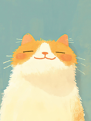 JPG 동물 행복 예술 일러스트 상상 자연 털 웃음 반려동물 평화 귀여움 고양이 편안함 묘사 색감 애교 국내일러스트 감정 컨셉 포유류 표정 감각 생태계 파일형식