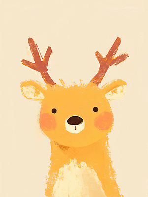 JPG 동물 캐릭터 디자인 어린이 크리스마스 일러스트 자연 사슴 따뜻함 장식 귀여움 방 숲 그림 감성 상상력 색감 창의력 국내일러스트 AI일러스트 AI콘텐츠 기념일 컨셉 포유류 사람 생태계 파일형식