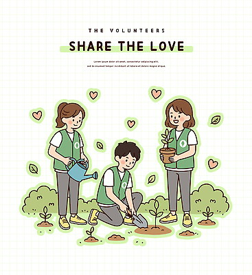 식물 일러스트 모션 자연 협력 초록색 자연보호 정원 성장 봉사 즐거움 물주기 사랑나눔 정원가꾸기 나무심기 공동체 국내일러스트 AI파일 감정 컬러 사랑 도움 보호 생태계 원예 나눔 심기 파일형식 벡터