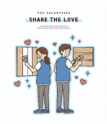 나무 벽 일러스트 모션 협력 사랑 미소 여러명 친구 봉사 도움 색칠 나눔 자원 공동체 못박기 지원 참여 국내일러스트 AI파일 식물 감정 다수 컨셉 관계 표정 사람 파일형식 벡터