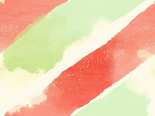 JPG 디자인 예술 컬러 백그라운드 크리스마스 패턴 일러스트 자연 수채화 따뜻함 장식 빨간색 초록색 파티 축제 물감 줄무늬 빈티지 분위기 오브젝트 화사함 연말 국내일러스트 AI일러스트 AI콘텐츠 기념일 컨셉 무늬 이벤트 미술도구 생태계 파일형식