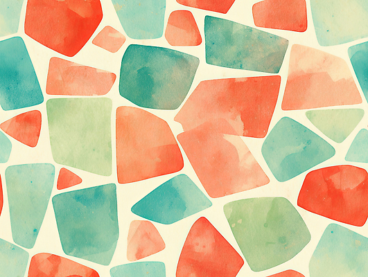 JPG 모양 디자인 예술 컬러 조각 백그라운드 패턴 일러스트 수채화 미술 장식 빨간색 초록색 물방울 질감 부드러움 화사함 조화 색채 디지털아트 국내일러스트 컨셉 무늬 문화예술 감각 파일형식