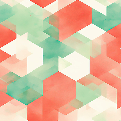 JPG 모양 디자인 예술 컬러 백그라운드 패턴 일러스트 벽지 추상 수채화 장식 빨간색 초록색 편안함 모던 부드러움 파스텔 기하학 조화 색감 창의성 스타일 국내일러스트 AI일러스트 AI콘텐츠 무늬 학용품 감각 파일형식